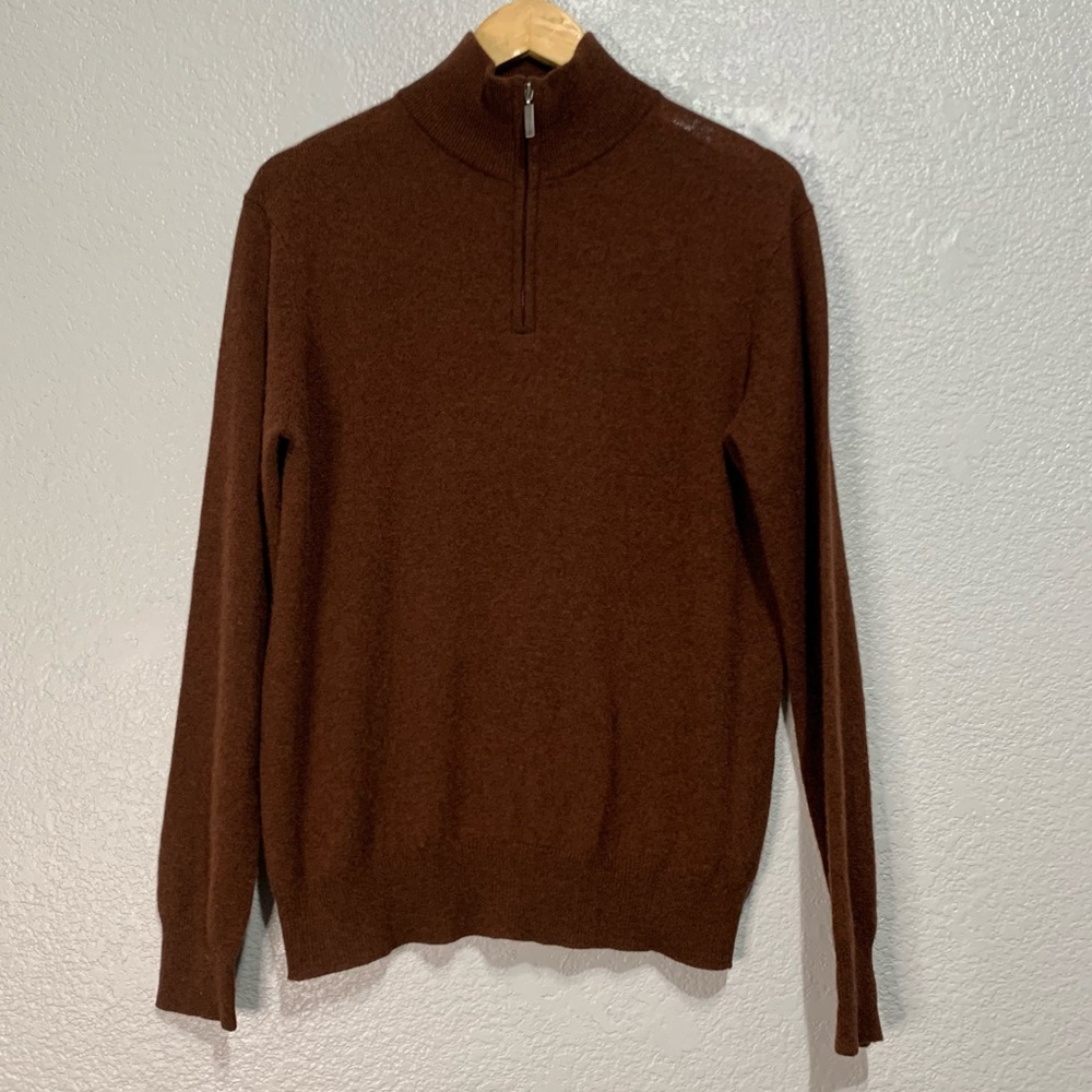 Spring + Mercer Quarter Zip Cashmere Sweater - Picture 2 of 11